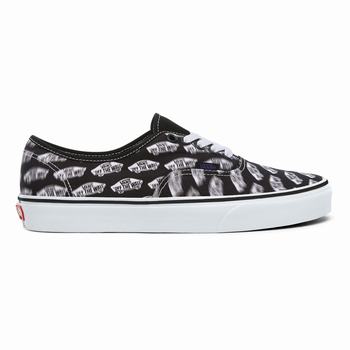 Vans Blur Boards Authentic - Naisten Tennarit - Mustat/Kuninkaallinen Sininen